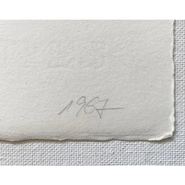 Abstract Signed Lithograph by Gottfried Heuer "A Girl From Ipanema" 1967 For Sale - Image 3 of 6