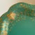 Metal Early-20th Century Hand-Painted Teal & Gold Tole Serving Tray For Sale - Image 7 of 17