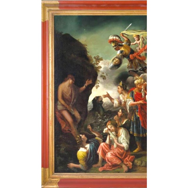 18th Century 'Perseus Rescuing Andromeda' Oil on Canvas Large Old Master Painting For Sale - Image 5 of 9