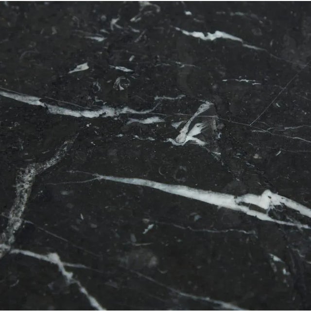 Nero Marquina Marble Coffee Table, 1970s For Sale - Image 6 of 9