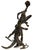 Metal Surrealist Bronze Sculpture of a Woman and Alligator on Skates For Sale - Image 7 of 18
