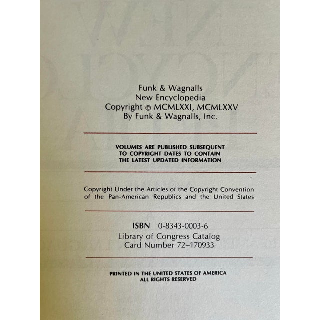 Textile 1975 Complete Funk & Wagnalls "New Encyclopedia" 27 Volume Set For Sale - Image 7 of 12