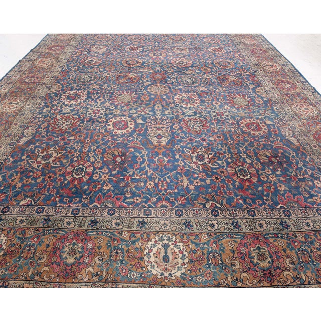 Textile Persian Kirman For Sale - Image 7 of 9