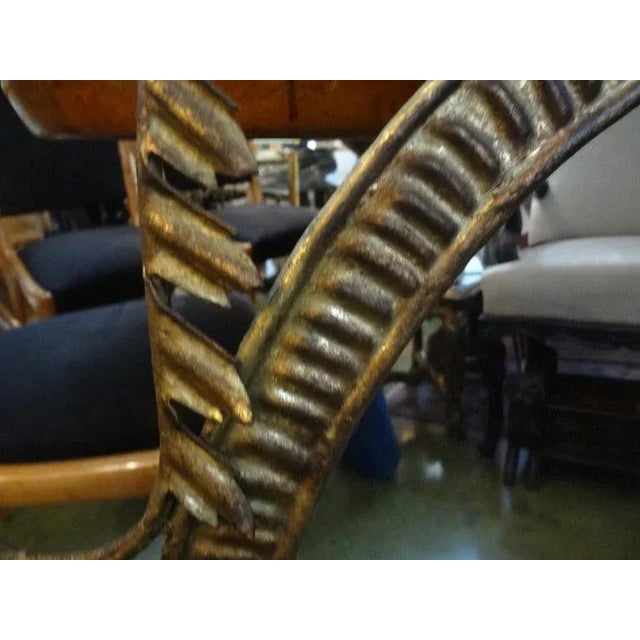 Metal Italian Neoclassical Style Gilt Metal Mirror by Palladio For Sale - Image 7 of 10