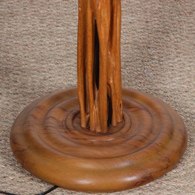 Floor Lamp in Sacred Wood, 1960 For Sale - Image 4 of 7
