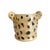 Ceramic Ceramic Leopard Head Vase or Planter For Sale - Image 7 of 10