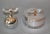 Mid-Century Modern Silver Plate & Lucite Perfume Bottle & Powder Box 2 Pc. Vanity Set For Sale - Image 12 of 13