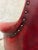Vintage Leather Club Chair Oxblood Red Nailhead Regency Designer For Sale - Image 10 of 11