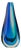 Large Sommerso Blown Glass Vase with Blue-Turquoise Gradient and Iridescent Effect by Murano, 1980s For Sale