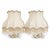 1960s 1960s Swedish Wall Sconces With Fringed Floral Fabric Shades, Hollywood Regency - a Pair For Sale - Image 5 of 6