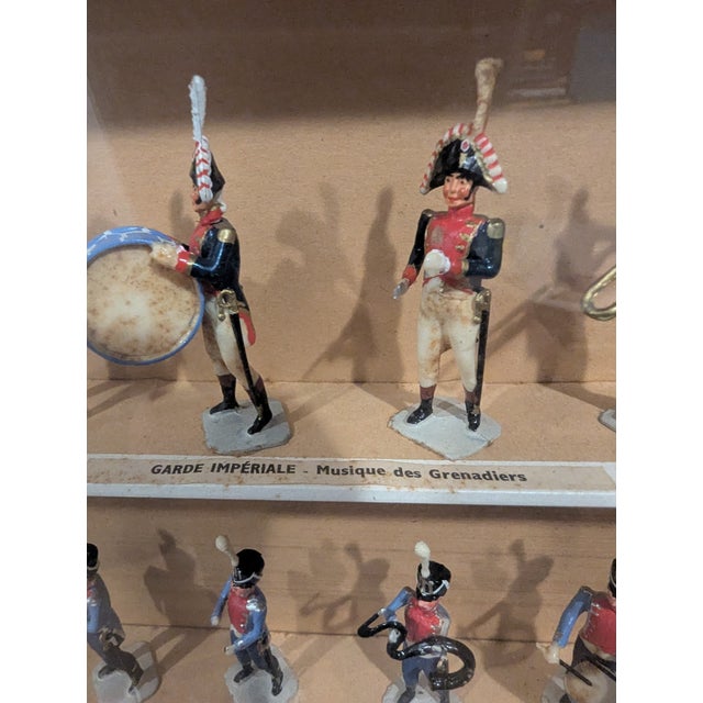 1960s "Chasseur a Cheval", Old Guard Band From Spain, 18 Tin Soldiers Marching Band Figurines For Sale - Image 10 of 10