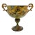 Vintage Brass Pedestal Urn Cachepot With Ornate Handles – Neoclassical / Hollywood Regency For Sale