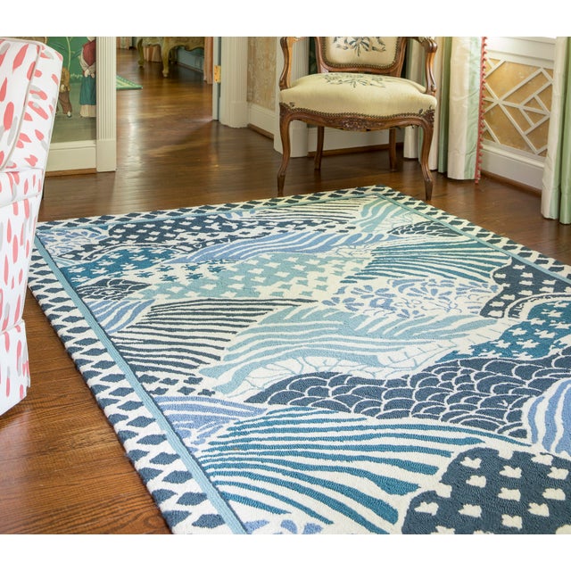 Madcap Cottage Under a Loggia Windsor Park Blue Indoor/Outdoor Area Rug