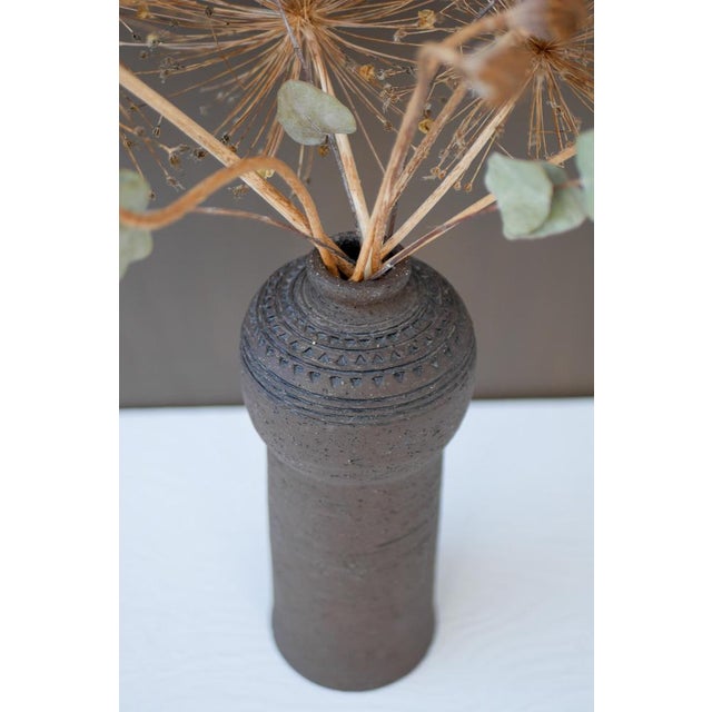 Brutalist Art Ceramic Vase by Inger Persson for Rörstrand For Sale - Image 12 of 15