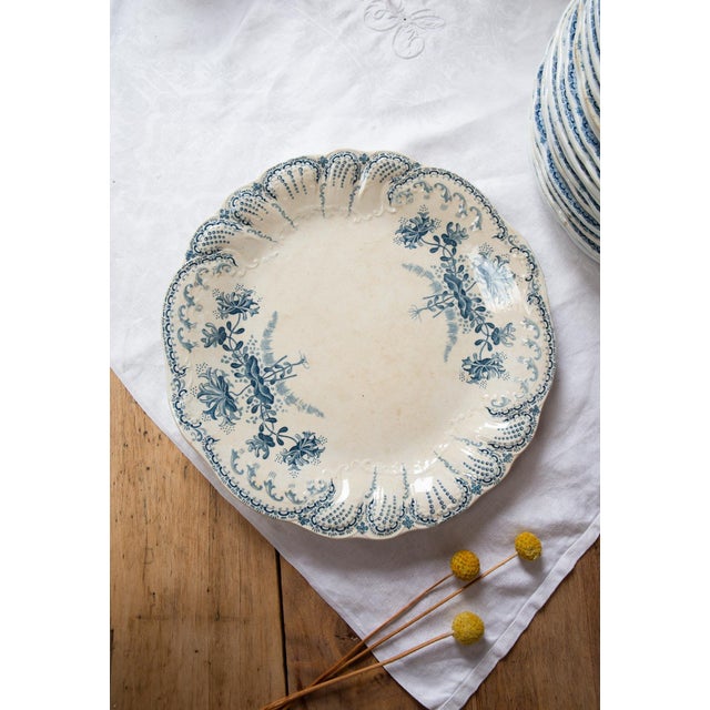 Blue Earthenware Tableware from Saint Amand Hamage, 1890s, Set of 42 For Sale - Image 8 of 18