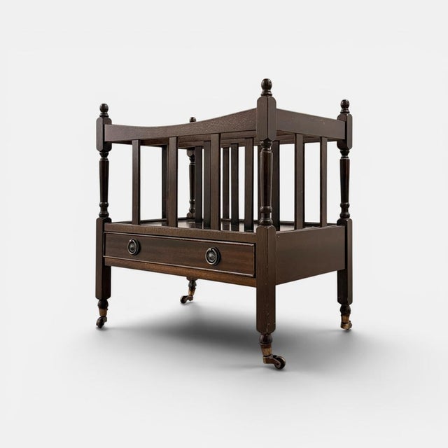 Danish Canterbury with Drawer For Sale - Image 6 of 9