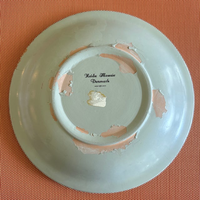 1950s 1950s Heide Mosaic Denmark Bowl With Pair of Ducks Design For Sale - Image 5 of 12