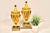 Italian Mid Century Italian Yellow Tole Urns - a Pair For Sale - Image 3 of 13