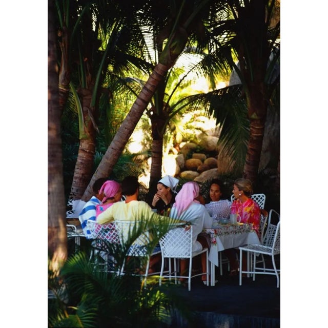 Slim Aarons, Oberons Lunch, Estate Stamped Photographic Print, 1966 / 2020s For Sale