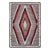 1930s Gray Tribal Geometric Diamond American Navajo Rug 4'6'' X 6'8'' Flatweave Wool Carpet For Sale