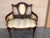 Pair of Art Nouveau Large Armchairs in Walnut For Sale - Image 6 of 9
