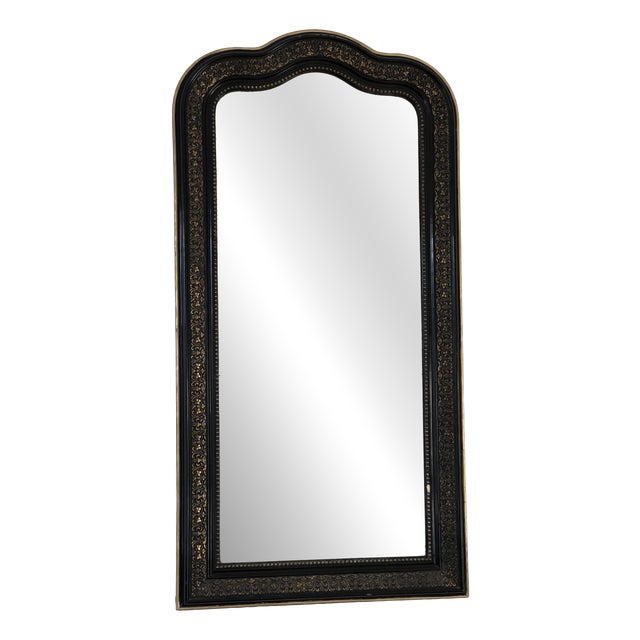 Large Antique French Louis Philippe Full-Length Giltwood Mirror, Late 19th Century For Sale
