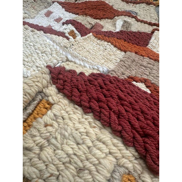 Mid-Century Brutalist Macrame Tapestry, 1950s For Sale - Image 10 of 18