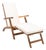 Palmdale Lounge Chair, Natural Wood/Beige Cushion For Sale