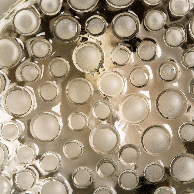 Gold Textured Dots Glass Wall Light by Hillebrand, 1960s For Sale - Image 8 of 18