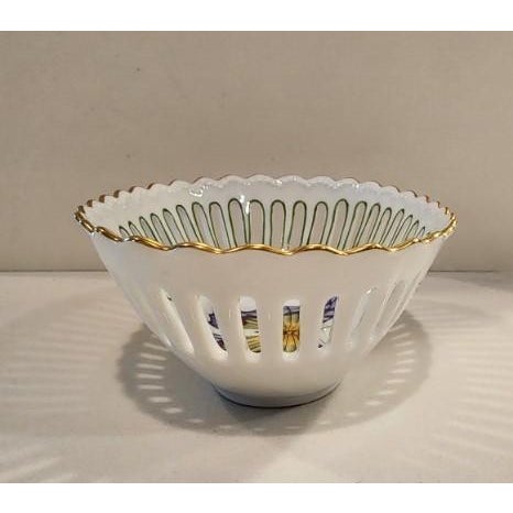 2003 Anna Weatherley Hand-Painted "Exotic Butterfly" Pierced Dish – Signed Bacsó Éva For Sale - Image 13 of 14