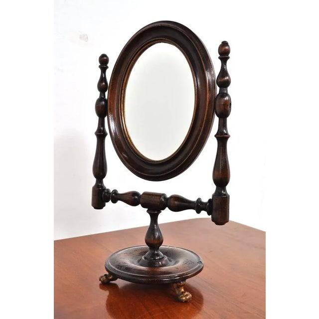 Wood Antique Table Mirror, 1875 For Sale - Image 7 of 12
