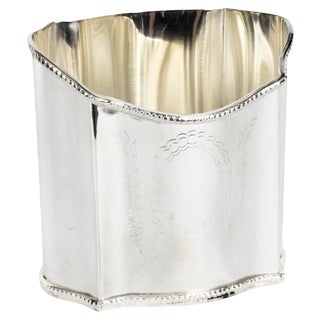 20th Century Neoclassical Silver-Plated Wine Coaster For Sale