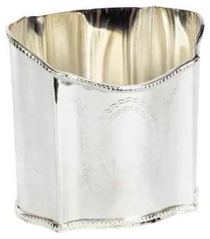 20th Century Neoclassical Silver-Plated Wine Coaster