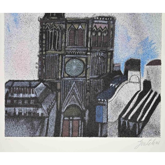 Screen print on Arches wove paper realized by Franco Gentilini in 1970s. Artist's Proof, aside of the edition of 125. Hand...