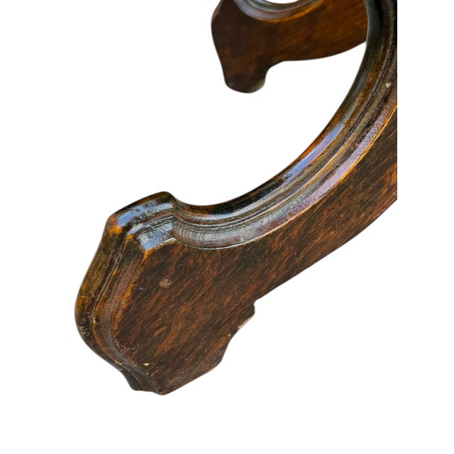 Antique Renaissance Revival Walnut Parlor TableWith White Marble Top For Sale - Image 15 of 18