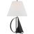 Modern Thomas O'Brien by Visual Comfort Signature Auxerre Large Blacksmith Table Lamp in Aged Iron with Linen Shade For Sale - Image 3 of 3