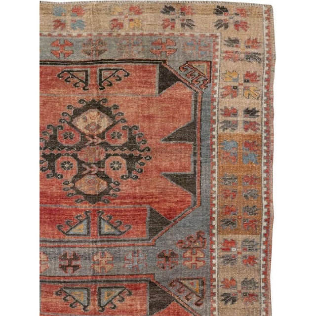 Rustic Galerie Shabab Collection Mid-20th Century Turkish Anatolian Long Runner For Sale - Image 3 of 10