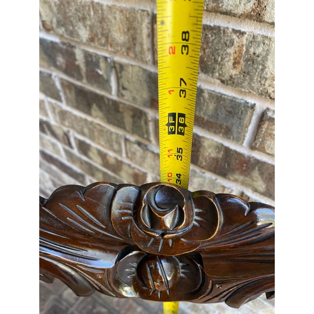 Early 20th Century Antique Victorian Curved Balloon Back Chair With Needlepoint Cushion by Charlotte Chair Company For Sale - Image 5 of 12