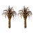 Pair of Brass Palm Tree Sconces by Maison Jansen, France, 1970s For Sale