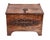 Antique Strongbox with Faux Wood Print Decor, Holland, 1880s For Sale - Image 3 of 10