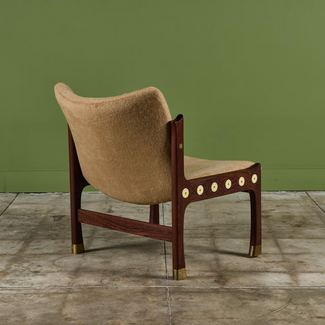 Ib Kofod Larsen Slipper Chair From the Megiddo Collection For Sale In Los Angeles - Image 6 of 15