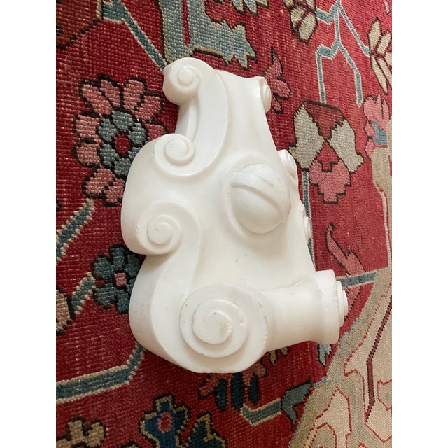 Art Nouveau Antique Carved Marble Keystone/ Architectural Elements For Sale - Image 3 of 9