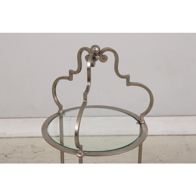 1980s Labarge Iron 3 Tier Etagere Display Muffin Stand For Sale - Image 5 of 15