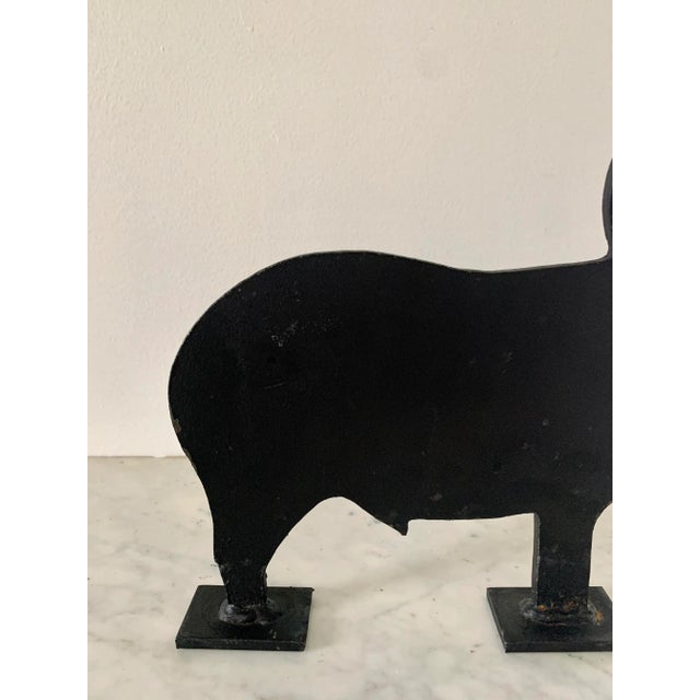 Vintage Cast Iron Farm Animals Silhouette Door Stops, Set of 3 For Sale In South Bend - Image 6 of 13