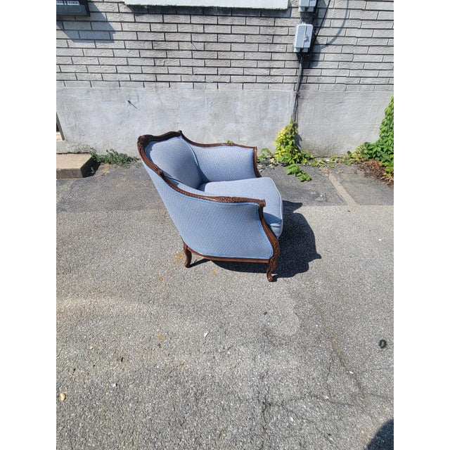 1930 Italian Club Living Room Chair Beachwood For Sale - Image 13 of 17