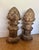 Brown Vintage Pair of Carved Garden Acorns on Pedestal For Sale - Image 8 of 14