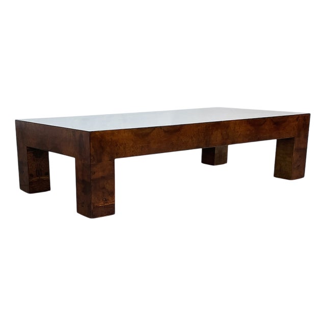 Coffee Table in Elm Root, 1950s For Sale
