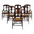 Late 19th Century Set of 6 Victorian Walnut Dining Chairs For Sale