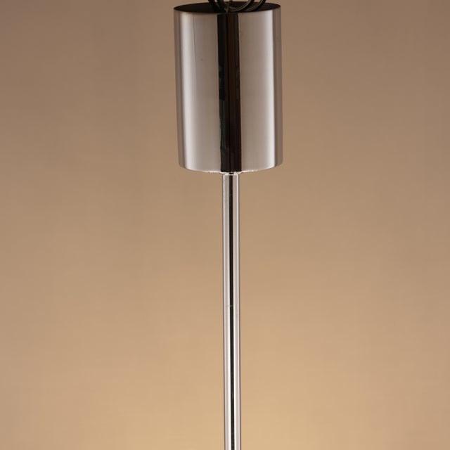 Silver Brutalist 25-Light Chandelier in Chrome by Gaetano Sciolari, Italy, 1960s For Sale - Image 8 of 12