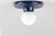 Mid-Century Italian Blue Metal Light Ball Sconce by Achille Castiglioni for Flos, 1960s For Sale - Image 9 of 18